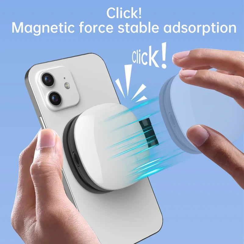 Magnetic Mobile Selfie Mirror and Light